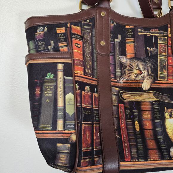 Bradford Exchange Tote Charles Wysocki Classic Tails Sleeping Cats Cat Lover - Picture 4 of 14